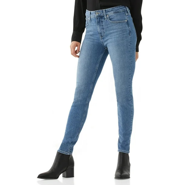 Free Assembly Women's Essential High-Rise Skinny Jeans | Walmart (US)