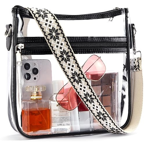 BOSTANTEN Crossbody Bags for Women Trendy Vegan Leather Guitar Strap Purse for Spring Travel | Amazon (US)