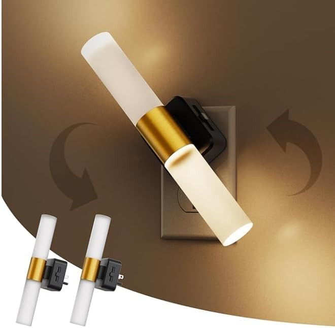 L LOHAS LED Night Light Night Lights Plug into Wall 3000K Soft White Matte White | Amazon (US)