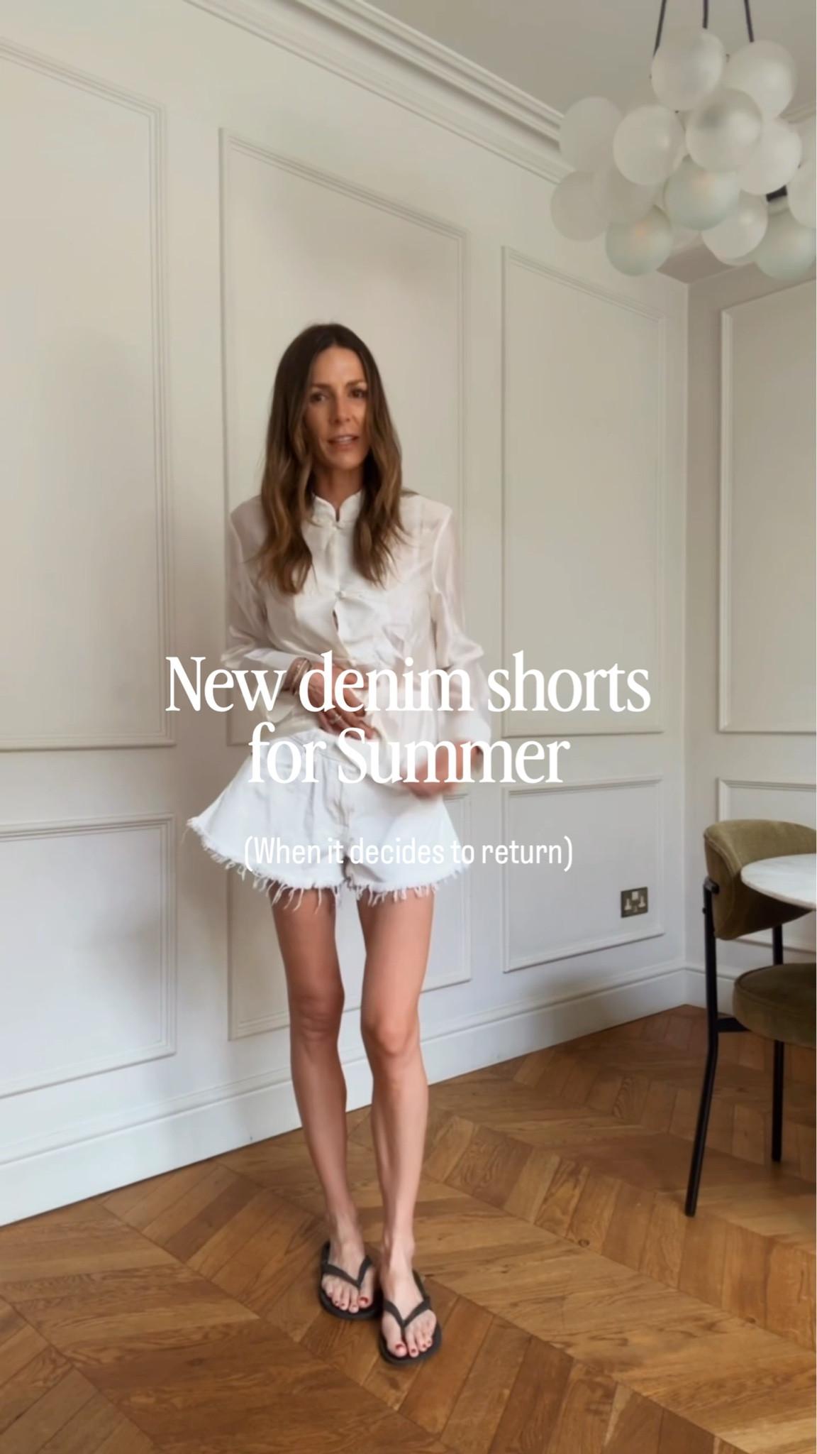 The perfect little denim white shorts… they have that kick flare design that’s so flattering on the leg. Paired with my white shirt and flip flops I live in spring summer. Added my huge raffia bag for all the stuff and the black tassel I put on all my bags right now 🖤

#LTKsummer #LTKuk #LTKeurope