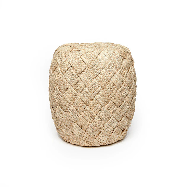 Dionis Woven Seagrass Stool | Cailini Coastal