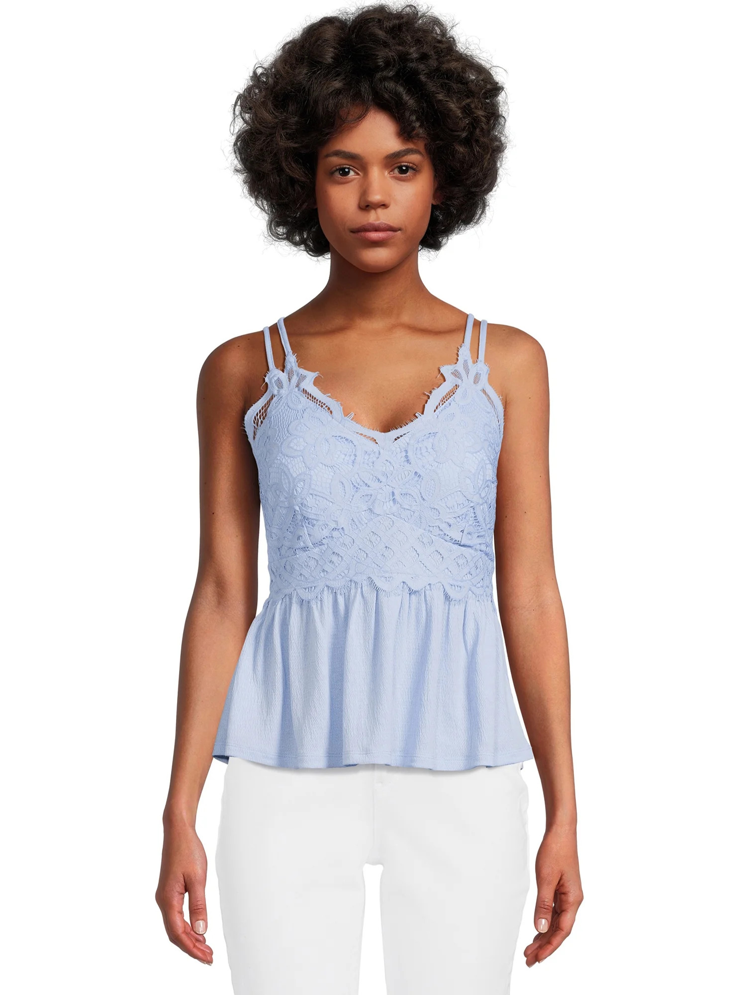 No Boundaries Juniors Crochet Babydoll Top - Walmart.com | Walmart (US)