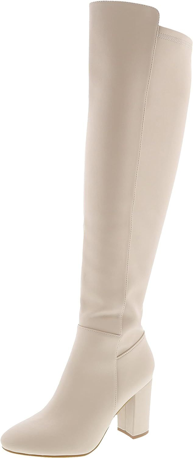 TOP Moda Womens Classy High Heel Knee High Boots | Amazon (US)