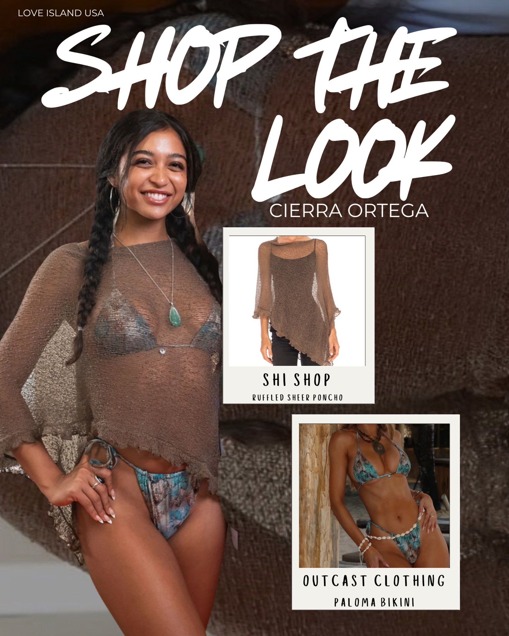 Cierra Ortega just won day one Casa Amor night one with this look 🔥
She’s consistently serving the best summer style on Love Island USA, and this outfit was no exception 🏝️👙

✨ Paloma Bikini Top + Bottom in Oceanic – this deep blue print is trending everywhere and the cut is so flattering
✨ Her mesh poncho cover-up is from Shu-Shi Shop – only $32.97, comes in multiple colors, and the flowy fit is 🔥 over any bikini

If you’re looking for Cierra Ortega’s exact swimsuit and cover-up from last night’s episode, it’s all linked here 💖
This is the ultimate Casa Amor bombshell outfit — bold color, perfect fit, and major main character energy

🖤 I linked both exact pieces
🛍 Perfect for vacation, pool parties, and your own Love Island moment

#LTKswim #LTKunder50 #LoveIslandUSA #CierraOrtega
#LoveIslandFashion #CasaAmorLooks #CierraOrtegaStyle
#SwimwearUnder50 #OceanicPrintBikini #PalomaBikini
#ShuShiShop #MeshCoverUp #VacationSwimwear
#RealityTVStyle #LoveIslandLookbook #LTKSeasonal
#BikiniDupe #SwimTrends2025 #MainCharacterEnergy

#LTKSwim #LTKTravel #LTKStyleTip