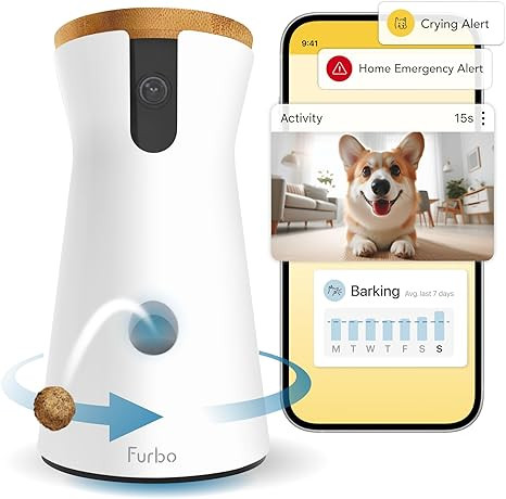 Furbo 360° Dog Camera + Nanny Bundle: Home Security & Dog Safety Alerts, Rotating Pet Treat Disp... | Amazon (US)