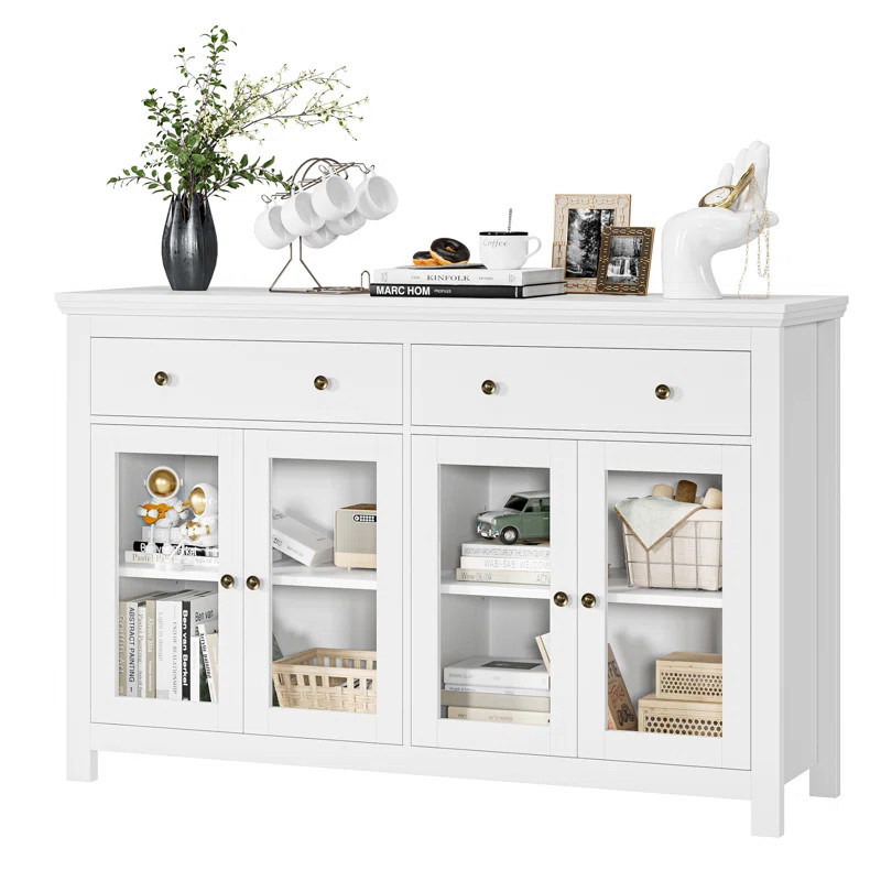 Dasir 55.1" Sideboard with 2 Drawers & 2 Cabinet | Wayfair North America
