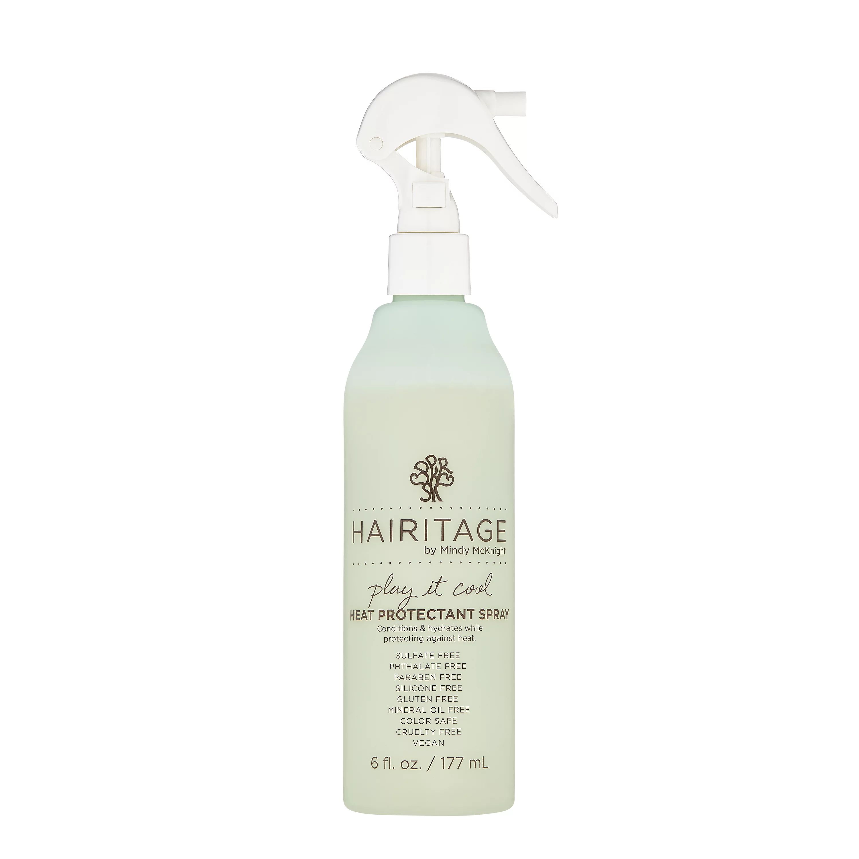 Hairitage Play It Cool Argan Oil Heat Protectant Spray | Prevents Hair Damage & Breakage, 6 fl oz... | Walmart (US)