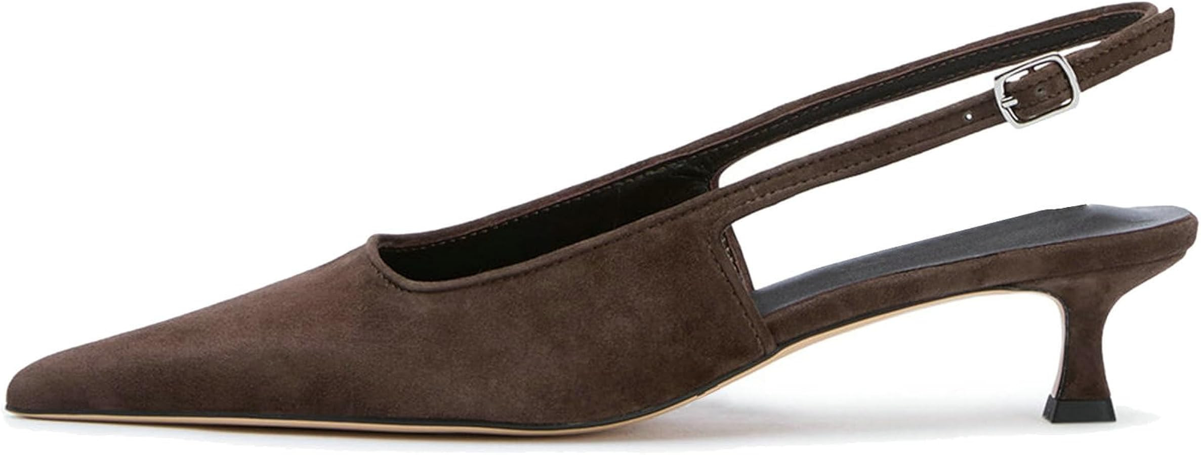 KysBloes Pointed Toe Slingback Kitten Heels for Women Low Heel Pointed Toe Pumps Formal Dress Sho... | Amazon (US)