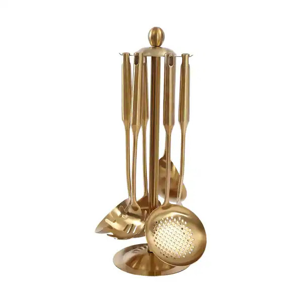 7Pcs Gold Cooking Utensil Set | Bed Bath & Beyond