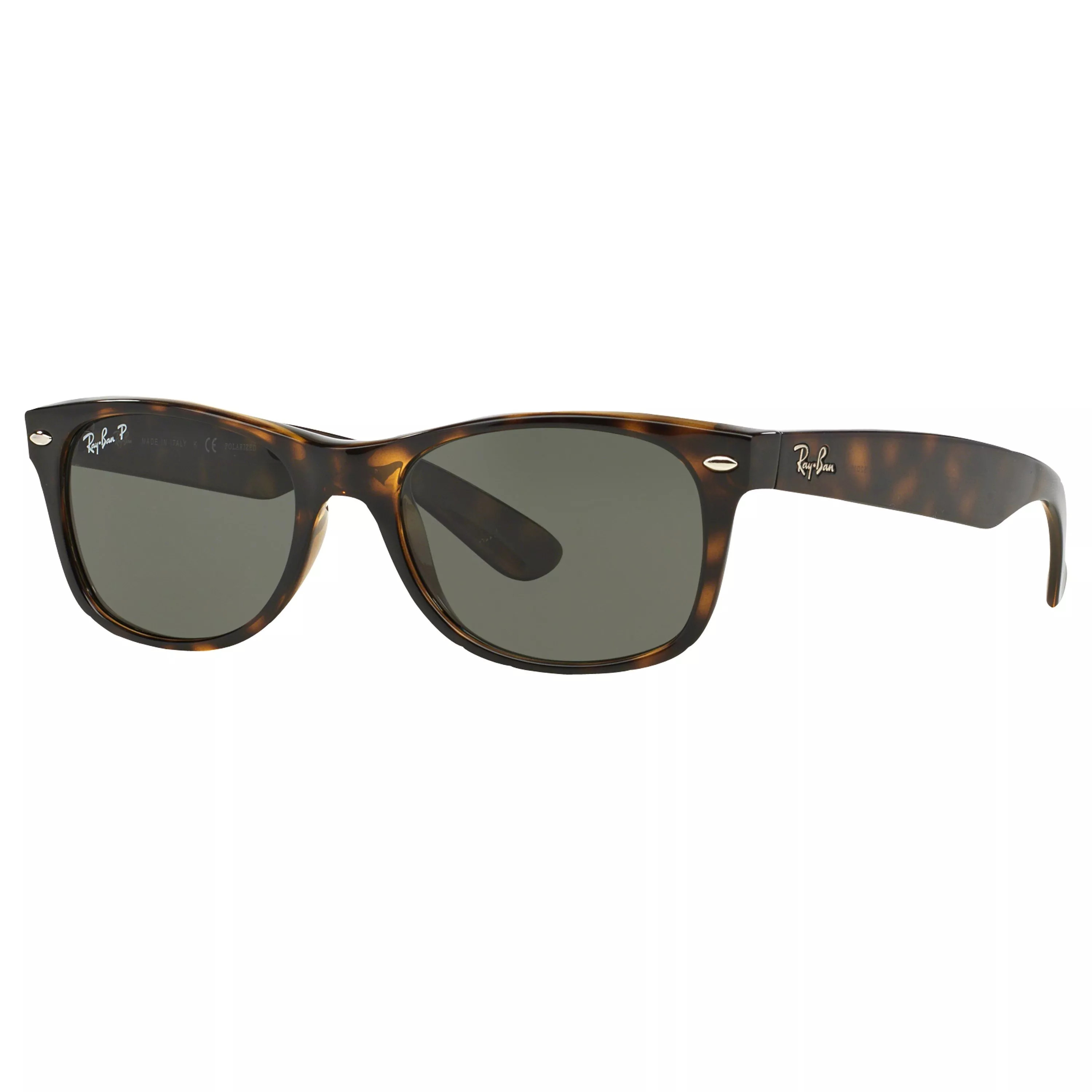 RB2132 Unisex New Wayfarer Polarised Sunglasses, Tortoise | John Lewis (UK)