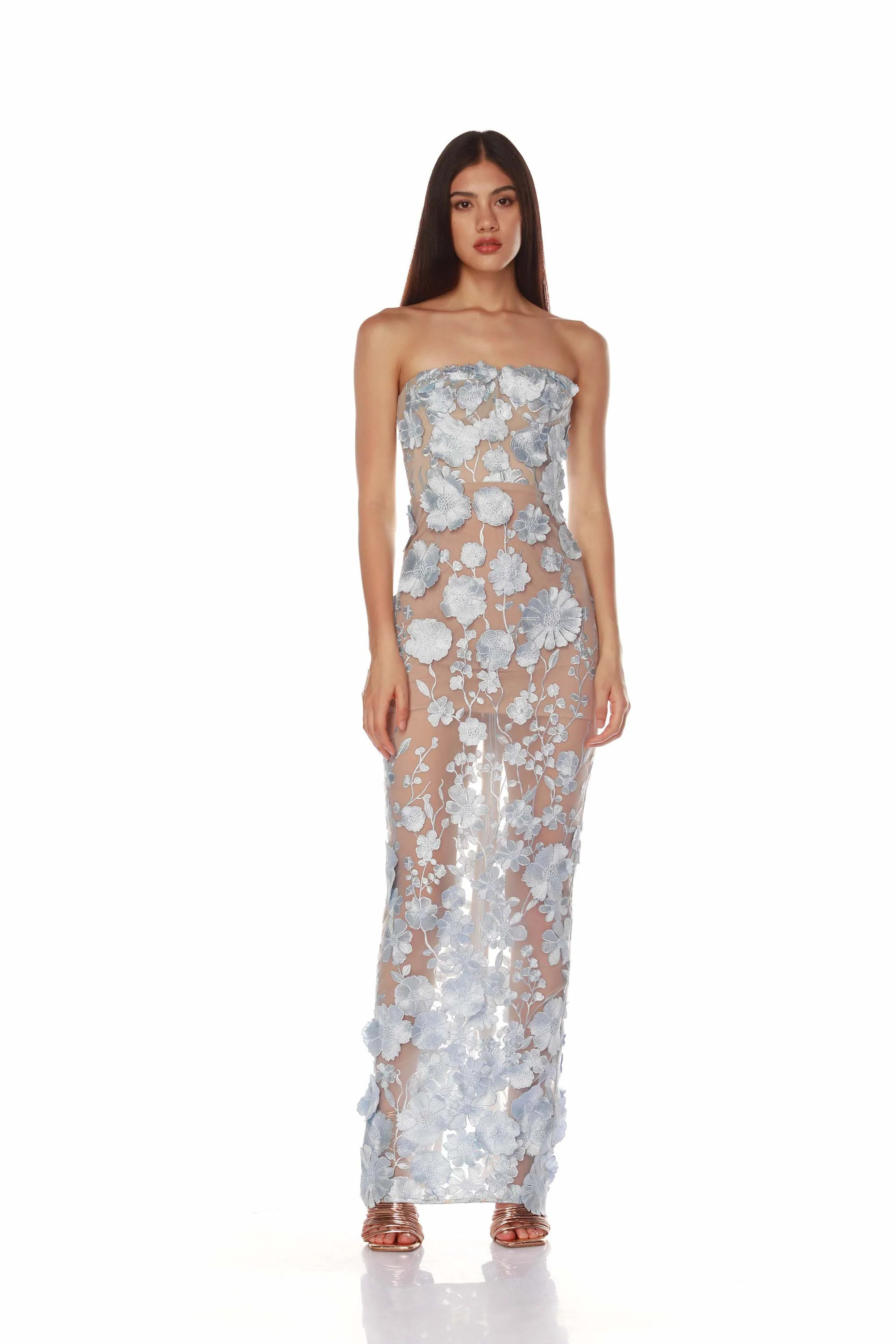Jasmine Powder Blue Maxi Dress | Bronx and Banco