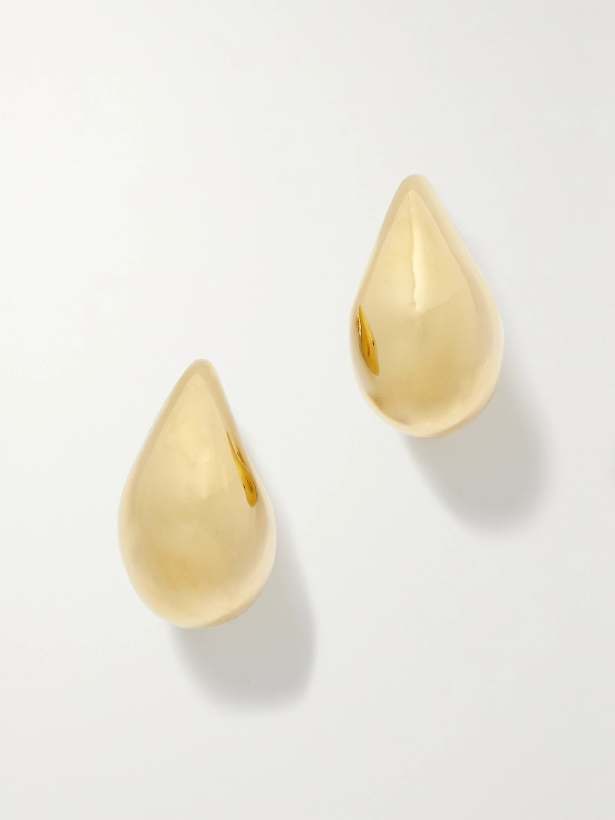 Bottega Veneta - Small Drop Gold-plated Earrings - One size | NET-A-PORTER (US)