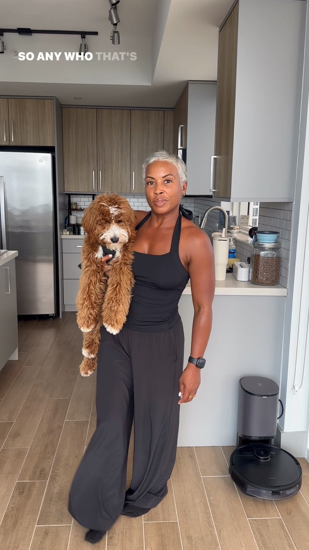 Same vibe.
Same outfit. 🤍🐾

Just me and Daps, twinning our way to training.

Outfit details:
• #vouri Villa Wideleg Pant — Size Small (Short inseam)
• @Aritzia Contour Halter Top — Size Medium

#TwinningWithMyDog #DogMomLife #MatchingOutfit #xoJalonda #DogMom

#LTKootd #LTKBaby #LTKmomlife
