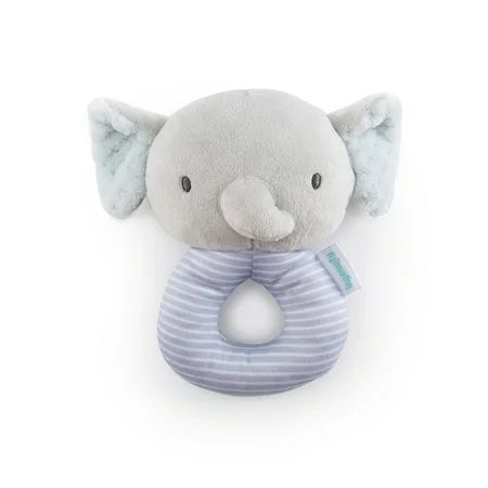 Ingenuity Premium Soft Plush Ring Rattle - Van the Elephant, Ages Newborn + | Walmart (US)