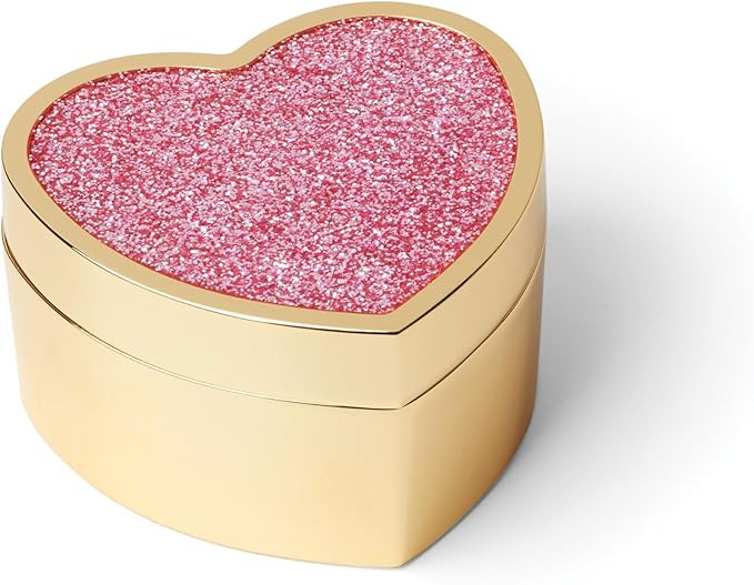 kate spade new york Sitting Pretty Pink Glitter Heart Box | Amazon (US)