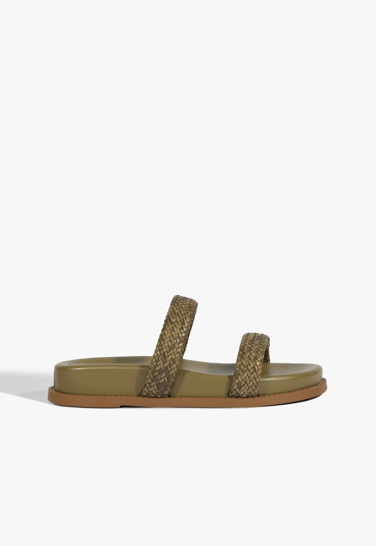 Ruby Sporty Flatform Flats | Green | Synthetic | Schutz (US)