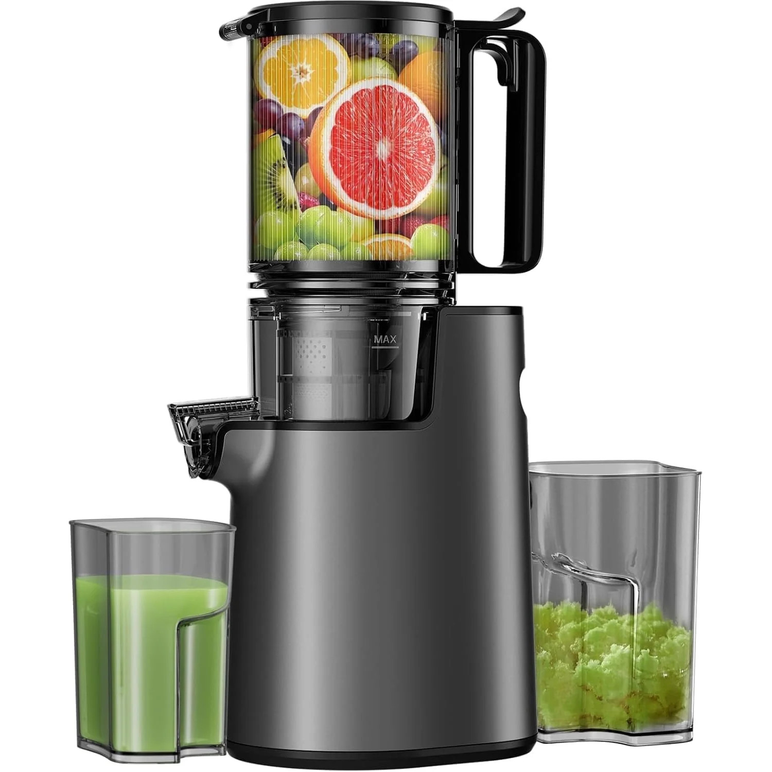 YPONE Cold Press Juicer, Masticating Juicer with 5.4" Wide Feed Chute, 350w Slow Juicer Machines ... | Walmart (US)