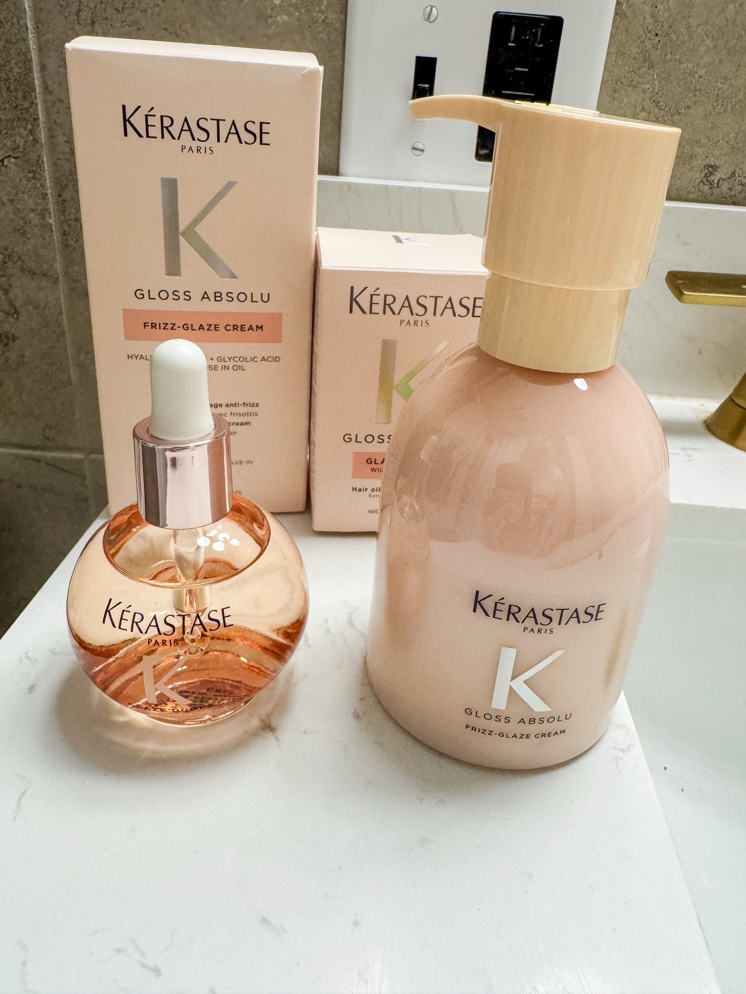 Summer time can be brutal for those of us with thick textured hair.
I've heard amazing things about this line from Kérastase. 
It fights frizz while adding shine and bounce.
So far, I've tried the drops. They smell so good and they are keeping the frizz at bay.
I'm excited to try the full line!

#LTKdayinmylife #LTKmorningroutine #LTKBeauty