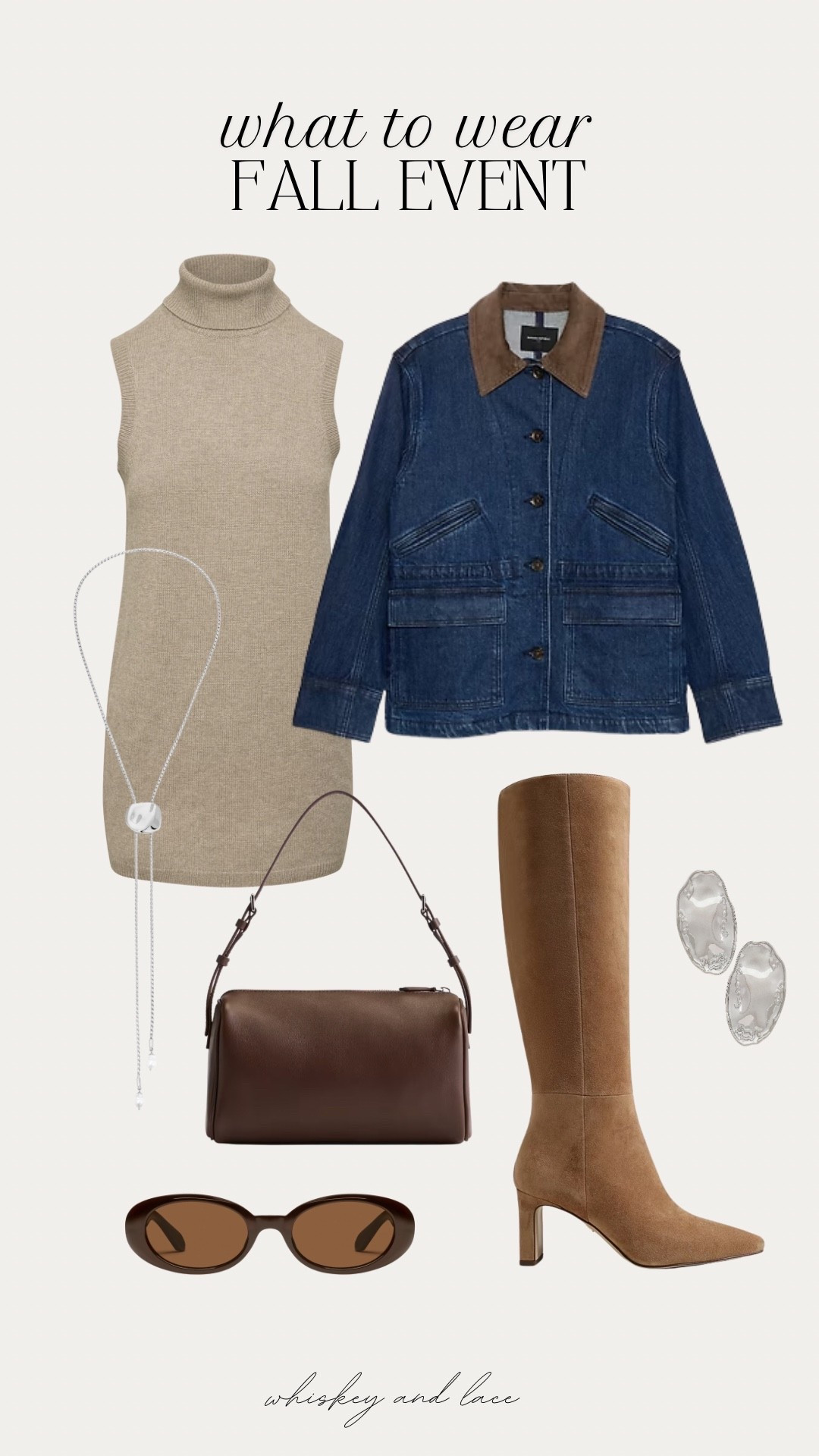 Name a better fall uniform than tall boots and a chic sweater dress. Love this combo paired with a slightly oversized denim jacket and am crushing hard on this look with silver jewelry 🍃

#LTKFindsUnder100 #LTKSeasonal