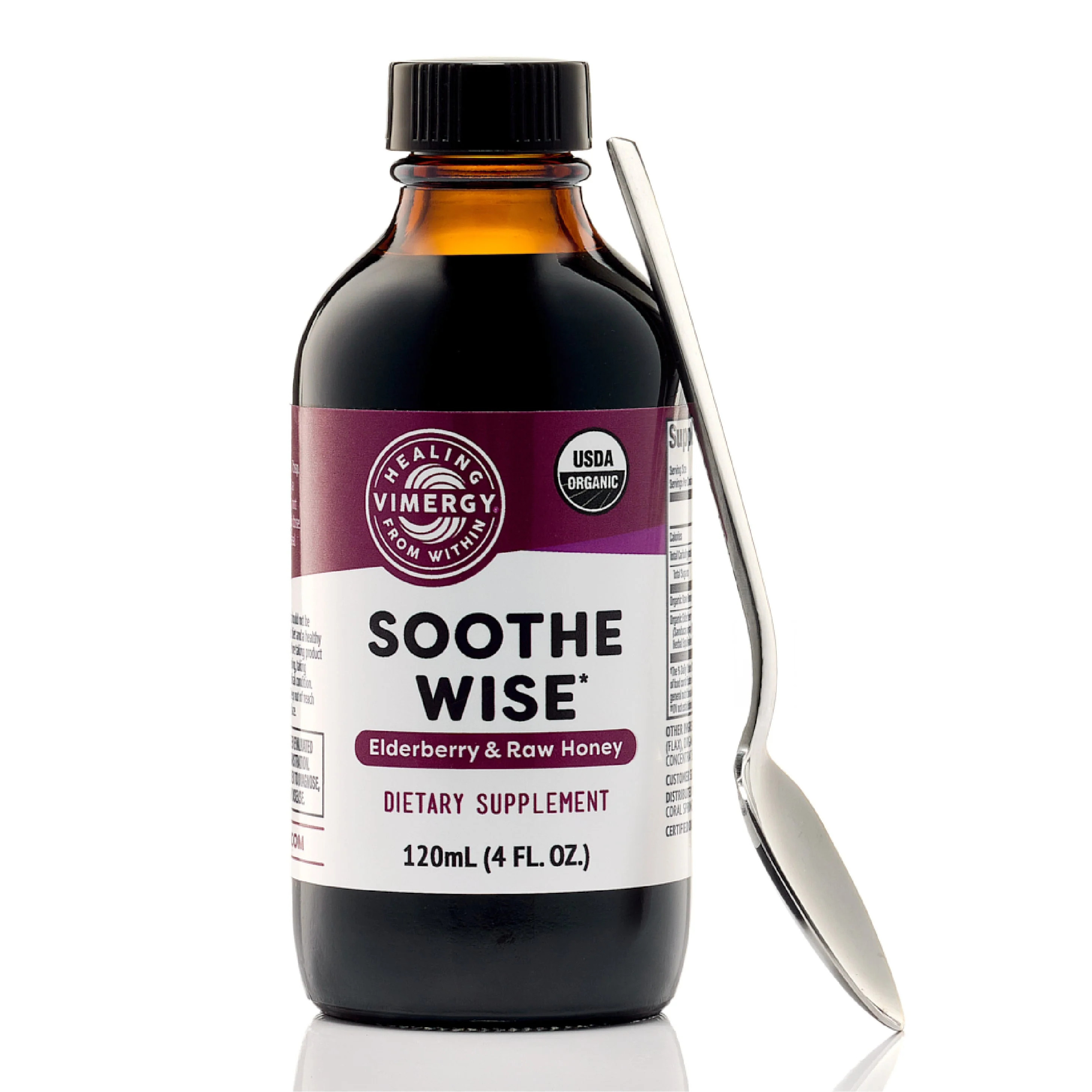 Soothe Wise* Elderberry & Raw Honey Syrup | Vimergy