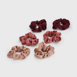 Holiday Satin Scrunchies 6pc -Mulberry Spice | Kitsch