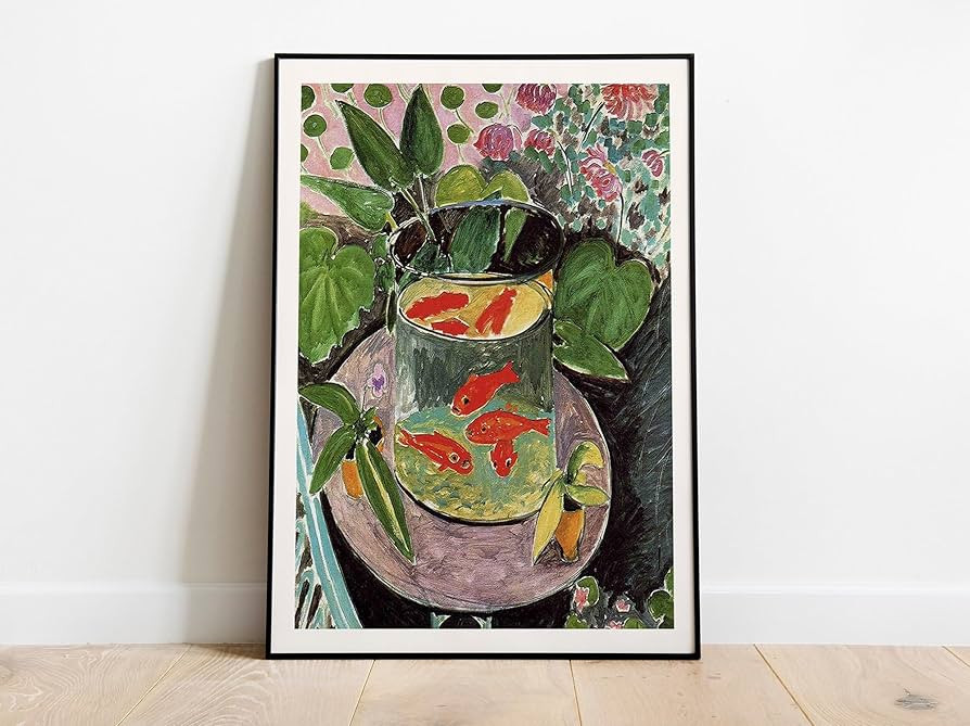 Generic Matisse - Goldfish Exhibition Art Poster Vintage Print, Textless version, Ideal Home Deco... | Amazon (US)