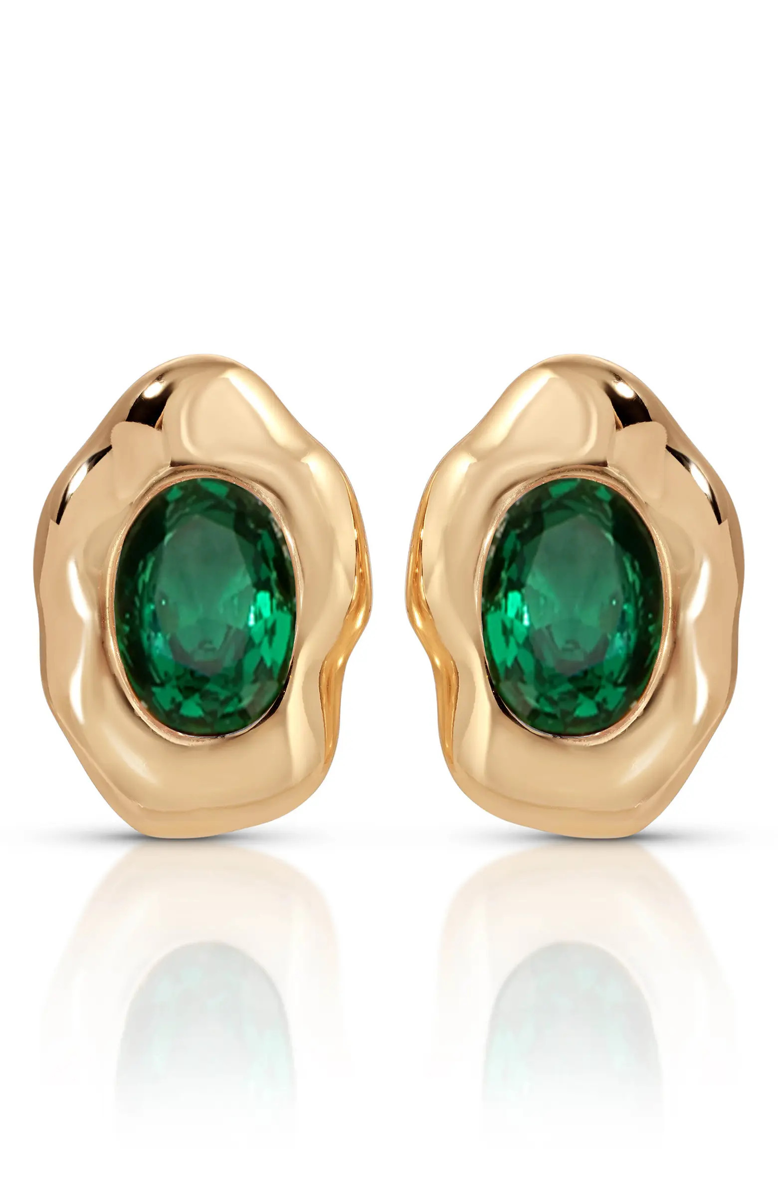 Ettika Molten Glow Crystal Stud Earrings | Nordstrom | Nordstrom