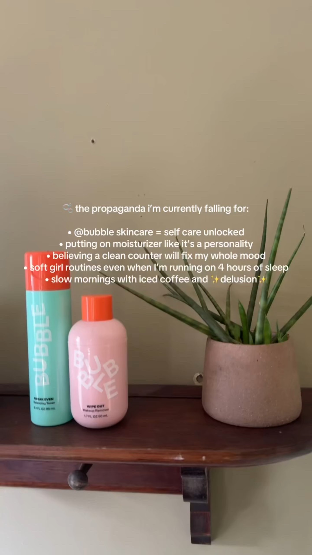 Currently falling for the kind of propaganda that smells like moisturizer, sounds like iced coffee, and feels like ✨delusion✨.
@bubble skincare is officially my self-care personality now 🫧
#bubbleambassador @bubbleambassadors #BubbleSkincare #SoftGirlMom #CozyMomVibes #RomanticizeYourLife #SelfCareRoutine #MorningAesthetic #SkincareObsessed #MomSoftEra #DeluluDiaries #HotMomEnergy #CleanCounterClub #MomLifeUnfiltered #AestheticRoutine #MomContent