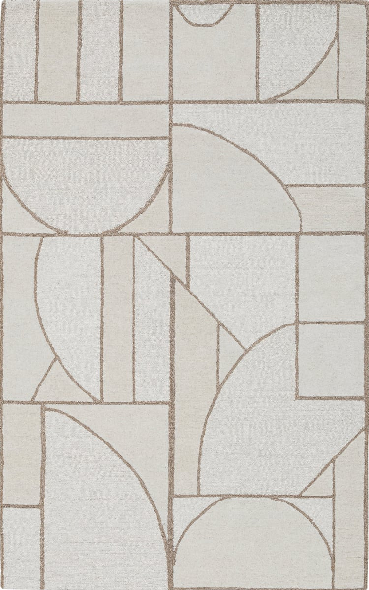 Terra by Obeetee Mid-Century Epure Area Rugs | Contemporary / Modern Rectangular Tans & Beiges Ar... | Rugs Direct