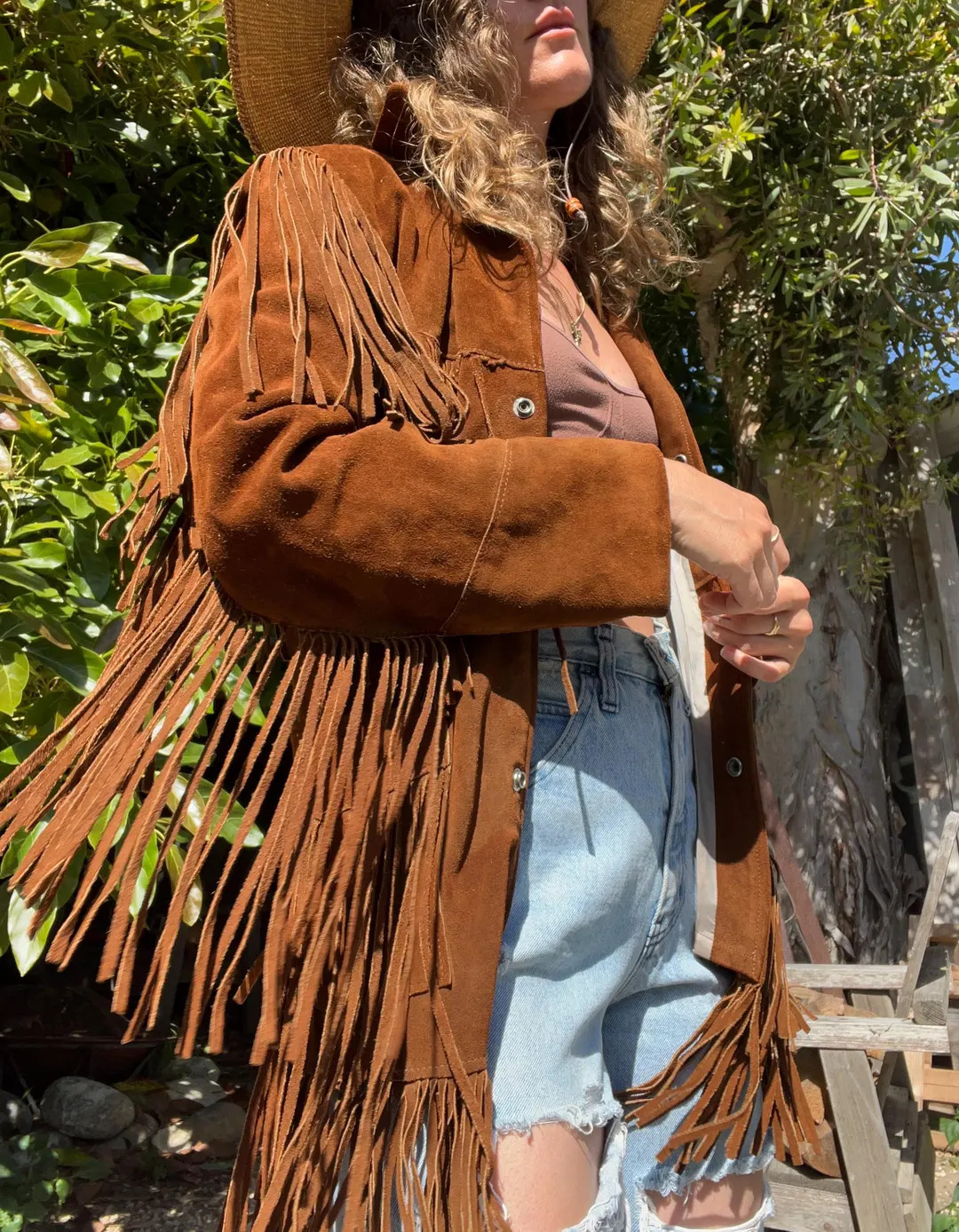 1970s Western Suede Fringe Jacket - Etsy | Etsy (US)