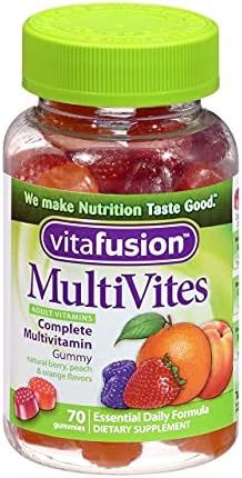 Vitafusion MultiVites Gummy Vitamins for Adults Berry, Peach & Orange Flavors - 70 ct, Pack of 2 | Amazon (US)