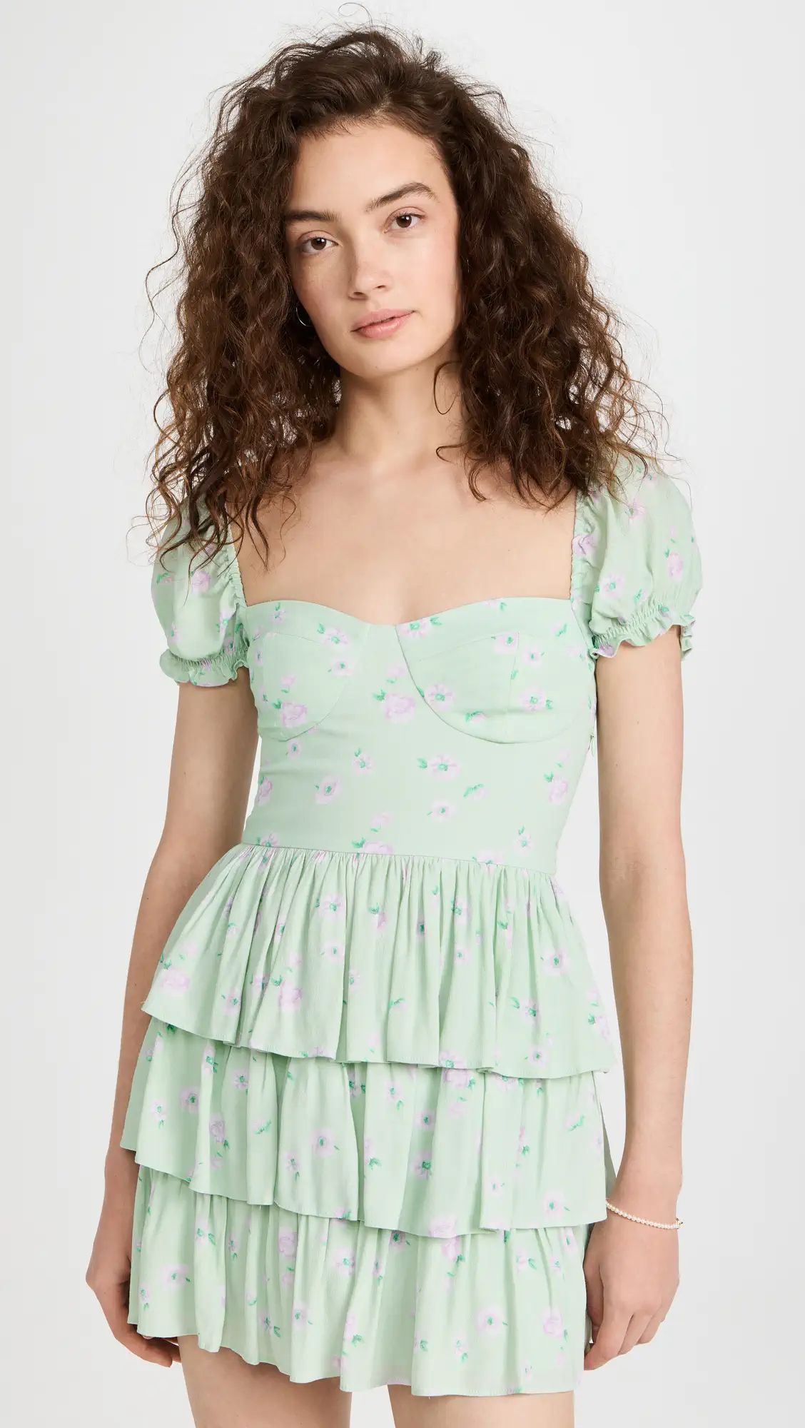 WAYF Viviana Tiered Mini Dress | Shopbop | Shopbop