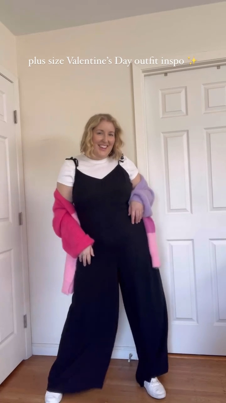 Plus, size Valentine’s Day outfit idea💖 wearing XL tall in the jumpsuit and XXL in the sweater. The jumpsuit is sold out from last year, but I’ve linked some similar ideas.

#LTKStyleTip #LTKSeasonal #LTKPlusSize