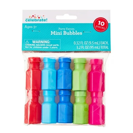 Mini Bubble Party Favors, 10 Count, by Way To Celebrate | Walmart (US)