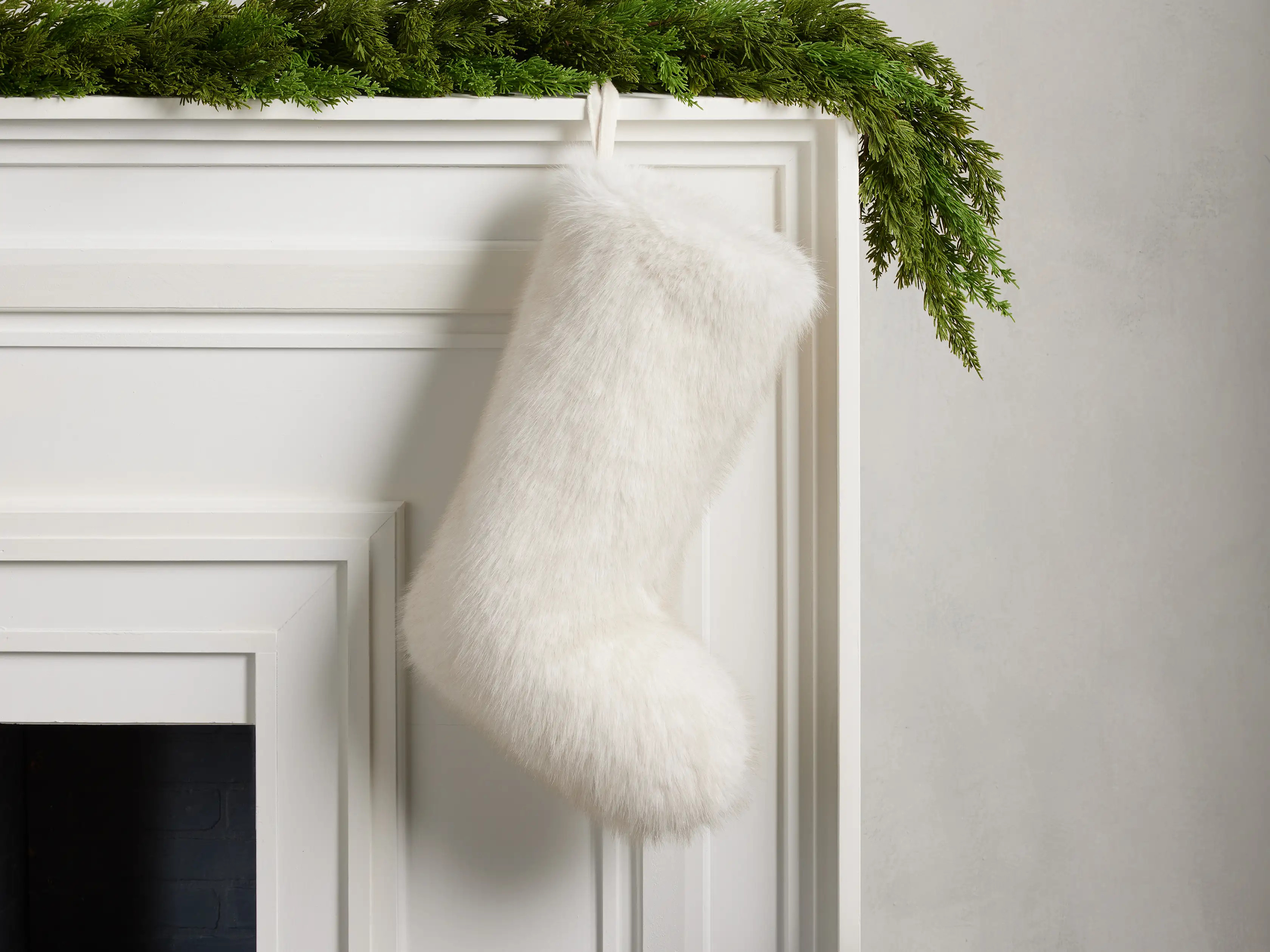 Fairbanks Faux Fur Stocking | Arhaus