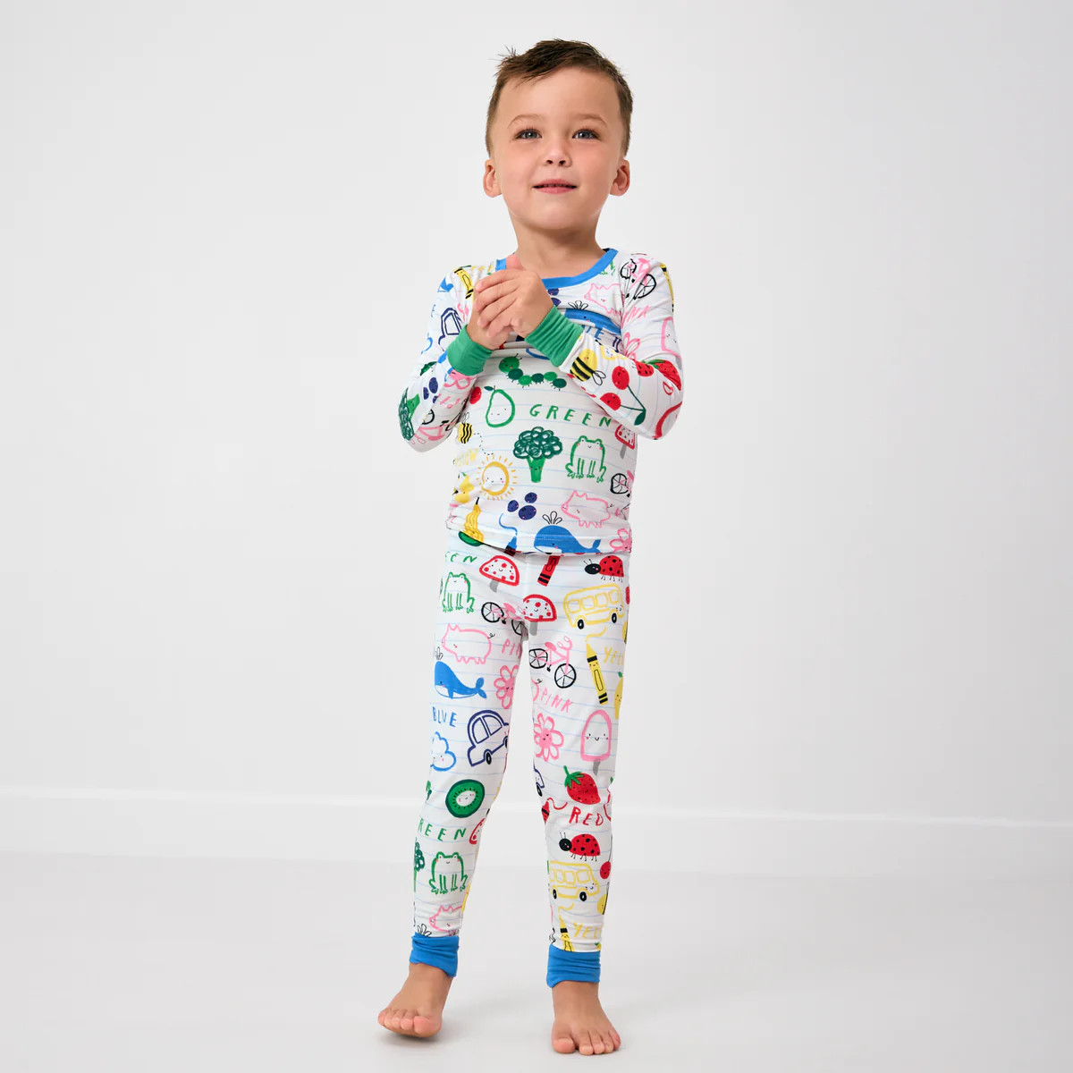 Coloring Crew
        Two-Piece Pajama Set | Little Sleepies