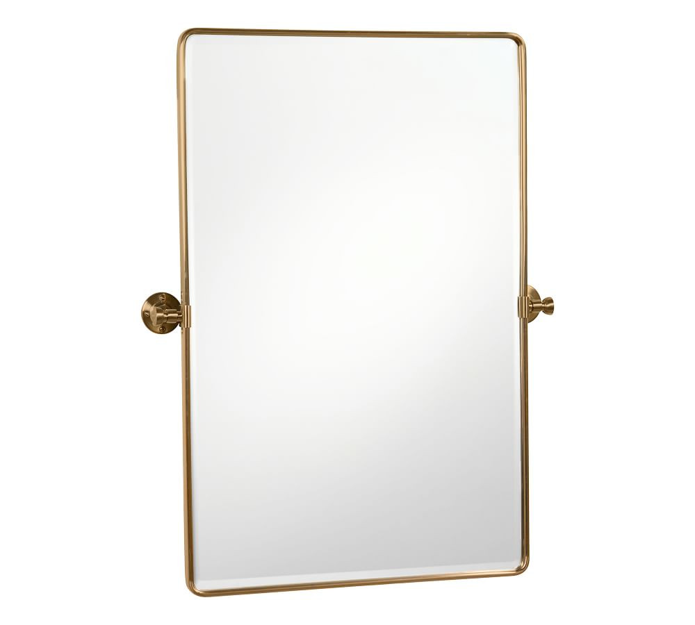 Vintage Rounded Rectangle Pivot Mirror | Pottery Barn (US)