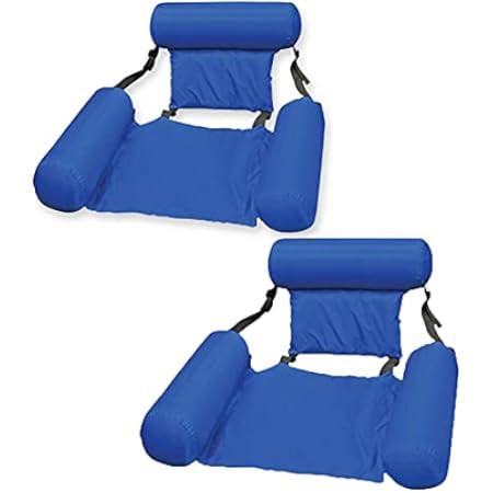 Water Floating Hammock Inflatable Swimming Pool Float Lounge Foldable Water Floating Chair Inflatabl | Amazon (US)