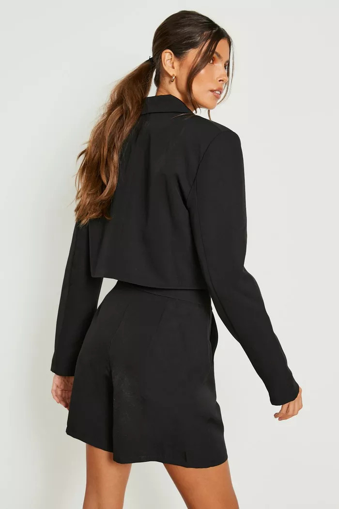 Cropped Tailored Blazer | boohoo (US & Canada)