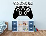 Video Gamer Custom Name Vinyl Wall Decal Sticker with Controller | Amazon (US)