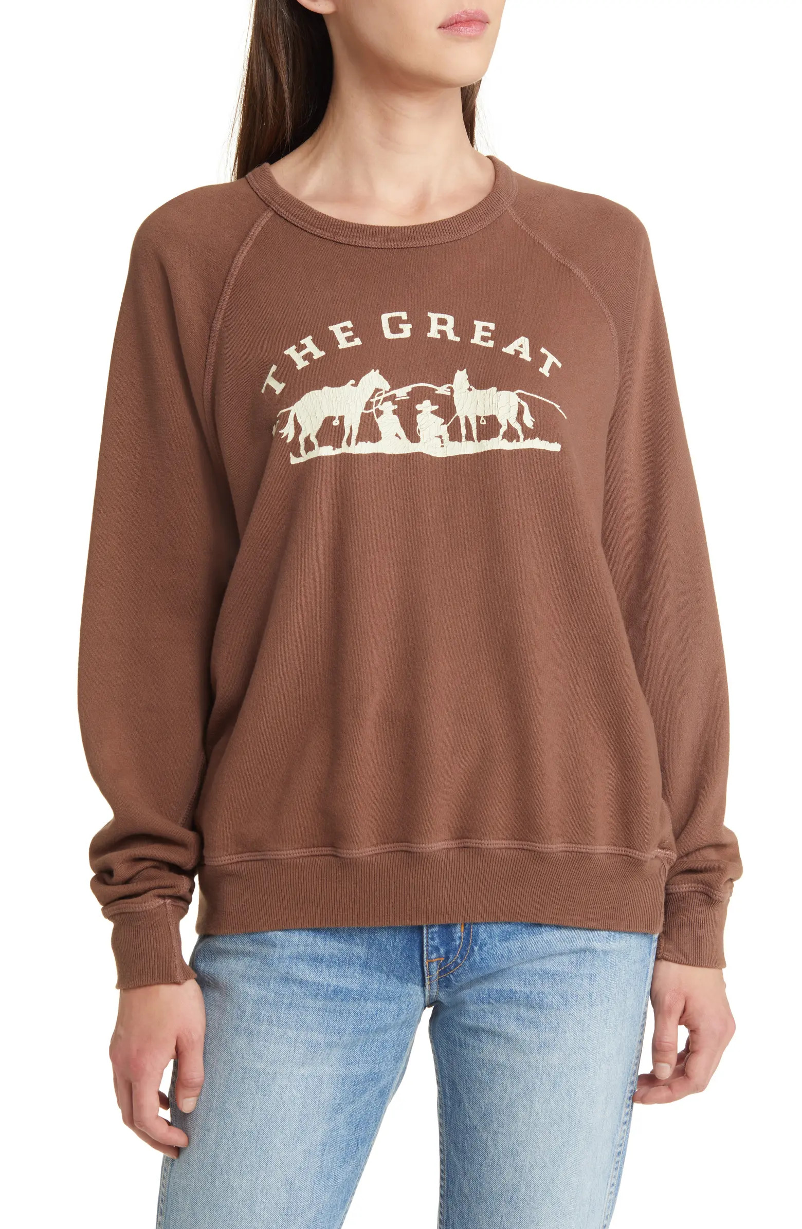 THE GREAT. The College Gaucho Graphic Sweatshirt | Nordstrom | Nordstrom