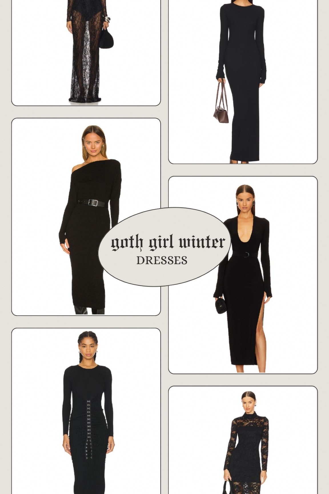 Goth Girl Winter: All black dresses for winter. 

#LTKSeasonal #LTKCyberWeek #LTKHoliday