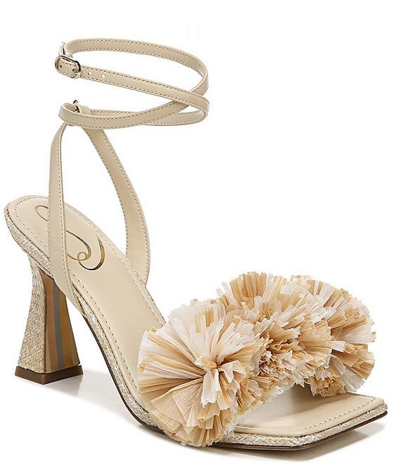Clare Leather And Pom Pom Dress Sandals | Dillards