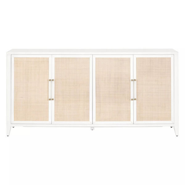Holland White Rattan Media Sideboard | Scout & Nimble