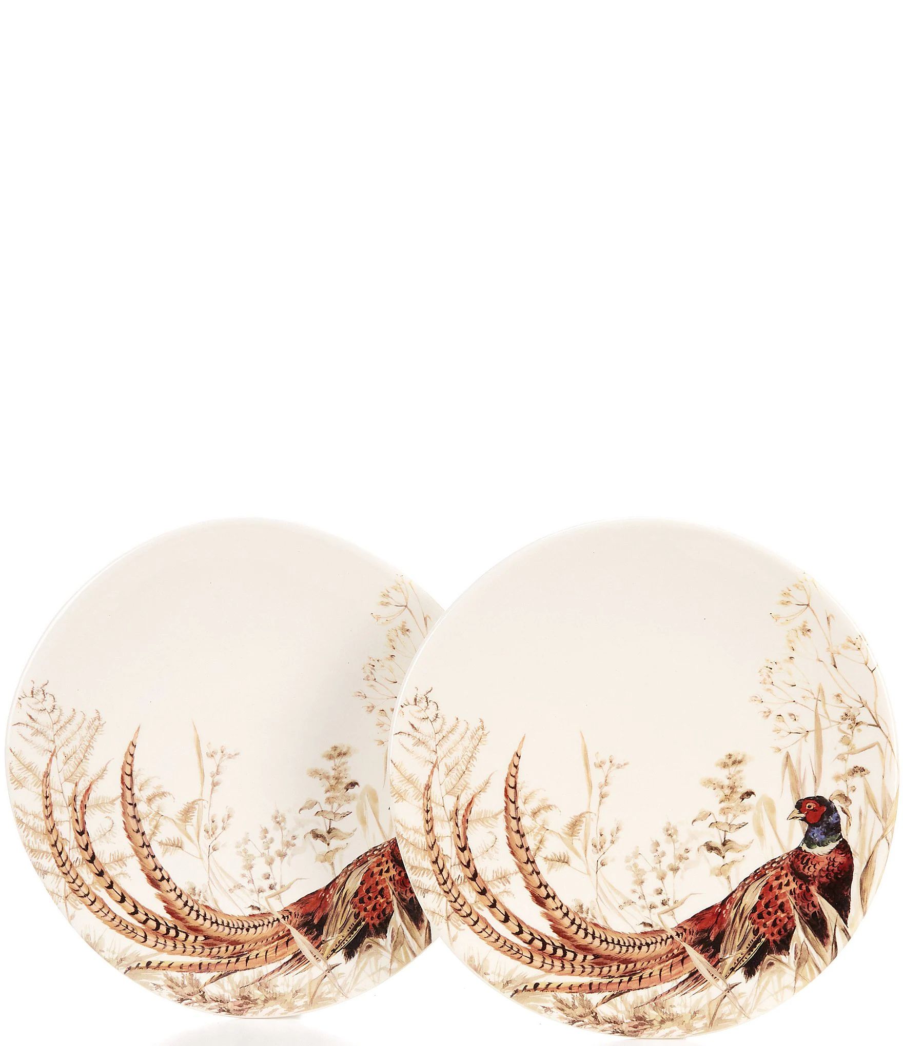 Southern Living Festive Fall Collection Pheasant 8" Accent Plates, Set of 2 | Dillard's | Dillard's