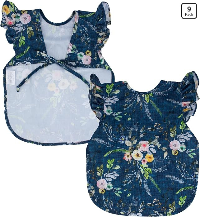 BapronBaby Flutter Boho Floral Bapron - No Neck Tie Safer Bib for Baby & Toddler - Soft Waterproo... | Amazon (US)