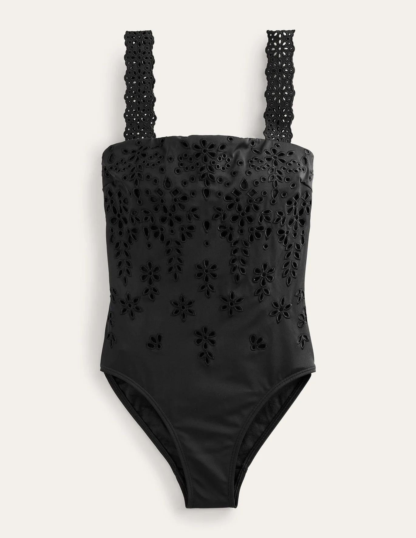 Broderie Square Neck Swimsuit | Boden (US)