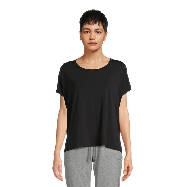 Athletic Works Women’s Dri More Dolman Sleeve Tee with Side Slit, Sizes XS-3XL | Walmart (US)
