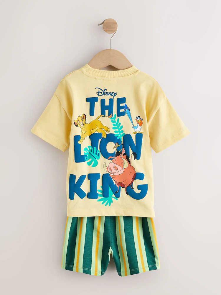 Yellow Lion King Short Sleeve T-Shirt & Shorts Set (6mths-8yrs) | Next US