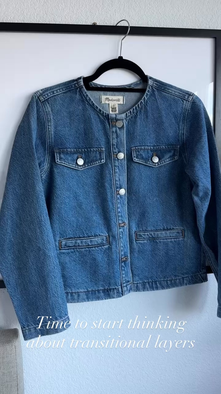 Beginning to plan elegant fall layers.

#Madewell
#denimjacket
#falloutfit
#classicstyle
#OOTD

#LTKootd #LTKdayinmylife #LTKSeasonal